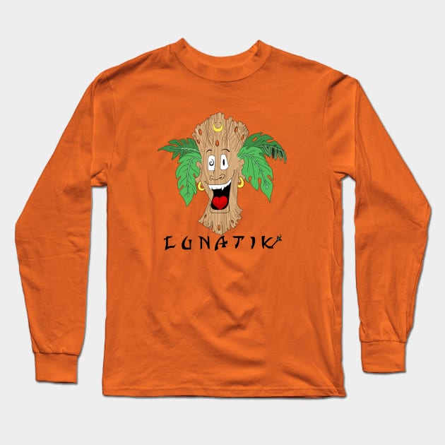 Lunatiki Tiki Face Long Sleeve T-Shirt by Lunatiki